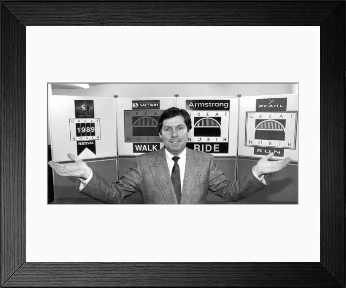 Framed Print : Brendan Foster in February 1989 28 / 02 / 89 Framed Print : Brendan Foster in February 1989 28 / 02 / 89