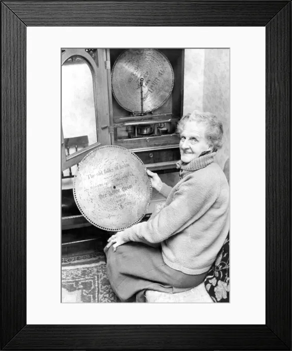 Framed Print : Mrs. Leah Walton the licensee of the Black Bull Hotel, at Wark Framed Print : Mrs. Leah Walton the licensee of the Black Bull Hotel, at Wark