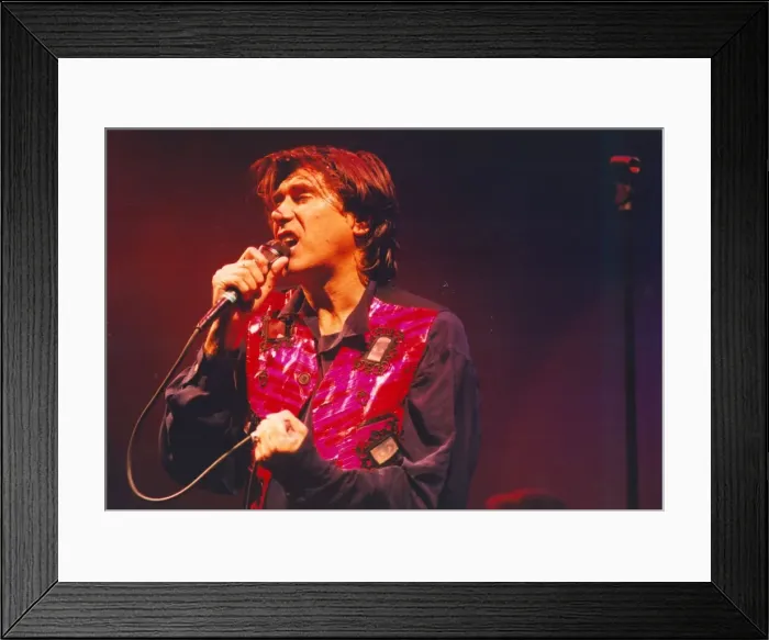 Framed Print : Bryan Ferry in concert at the Newcastle City Hall. 02 / 02 / 95 Framed Print : Bryan Ferry in concert at the Newcastle City Hall. 02 / 02 / 95
