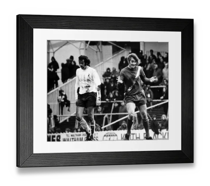 Framed Print : Tottenham Hotspur v Manchester City League match at White Hart Lane 10th February 1973