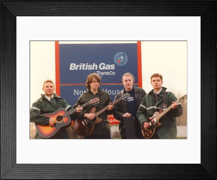 Framed Print : North East band Forgotton Sons, who all work for British Gas - l-r, Stan Matthews Framed Print : North East band Forgotton Sons, who all work for British Gas - l-r, Stan Matthews