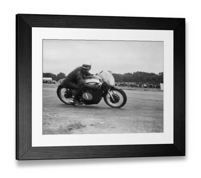 Framed Print : Action from the Daily Herald Motor Cycle Racing Championship at Thruxton Framed Print : Action from the Daily Herald Motor Cycle Racing Championship at Thruxton