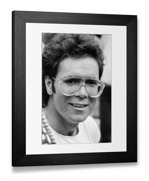 Framed Print : Cliff Richard celebrates 25 years in the music business. 29th September 1983 Framed Print : Cliff Richard celebrates 25 years in the music business. 29th September 1983