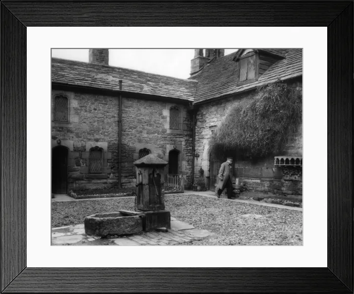 Framed Print : Courtyard of Manor of St. John of Jerusalem. Conings by Hospital, Herefordshire Framed Print : Courtyard of Manor of St. John of Jerusalem. Conings by Hospital, Herefordshire