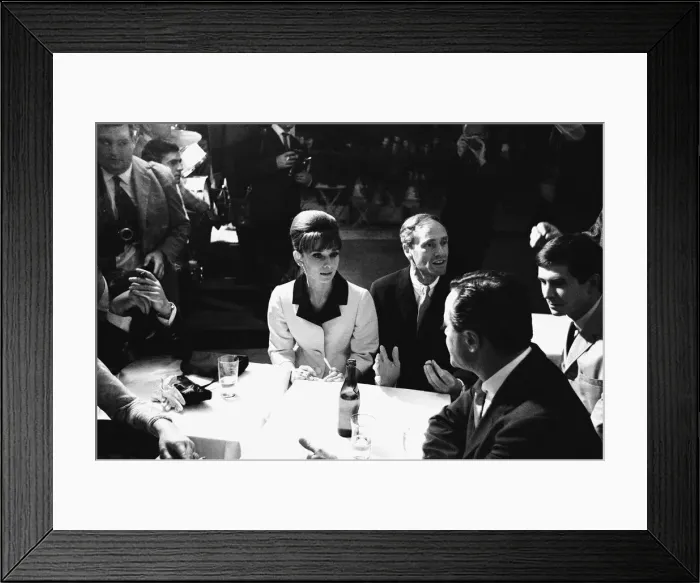 Framed Print : Actress Audrey Hepburn pictured at a party in Paris, France. 17th August 1961