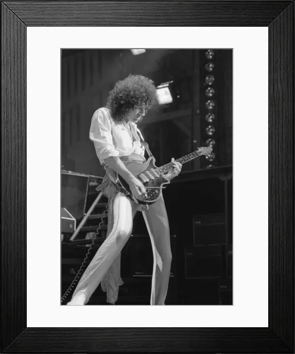 Framed Print : Rock group Queen, delighted a packed audience at the National Exhibition Centre Framed Print : Rock group Queen, delighted a packed audience at the National Exhibition Centre
