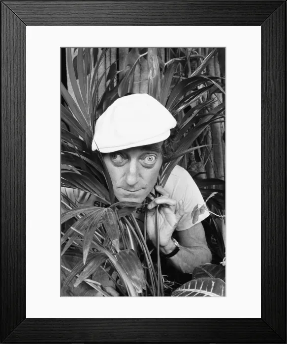 Framed Print : Zany comedian Marty Feldman seen here posing for the Daily Mirror 29th August 1982 Framed Print : Zany comedian Marty Feldman seen here posing for the Daily Mirror 29th August 1982