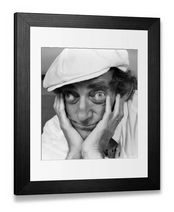 Framed Print : Zany comedian Marty Feldman seen here posing for the Daily Mirror 29th August 1982 Framed Print : Zany comedian Marty Feldman seen here posing for the Daily Mirror 29th August 1982