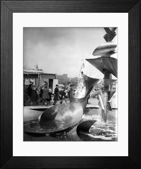 Framed Print : The Festival of Britain on the south bank of River Thames 1951 in London 26th May Framed Print : The Festival of Britain on the south bank of River Thames 1951 in London 26th May