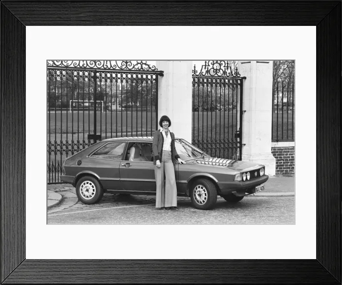 Framed Print : VW Scirroco first prize in the Reveille Win-A-Car competition circa 1977