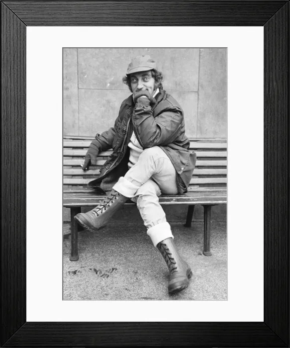 Framed Print : Zany comedian Marty Feldman seen here posing for the Daily Mirror 13th February 1969 Framed Print : Zany comedian Marty Feldman seen here posing for the Daily Mirror 13th February 1969