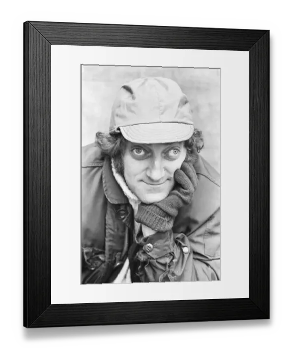 Framed Print : Zany comedian Marty Feldman seen here posing for the Daily Mirror 13th February 1969