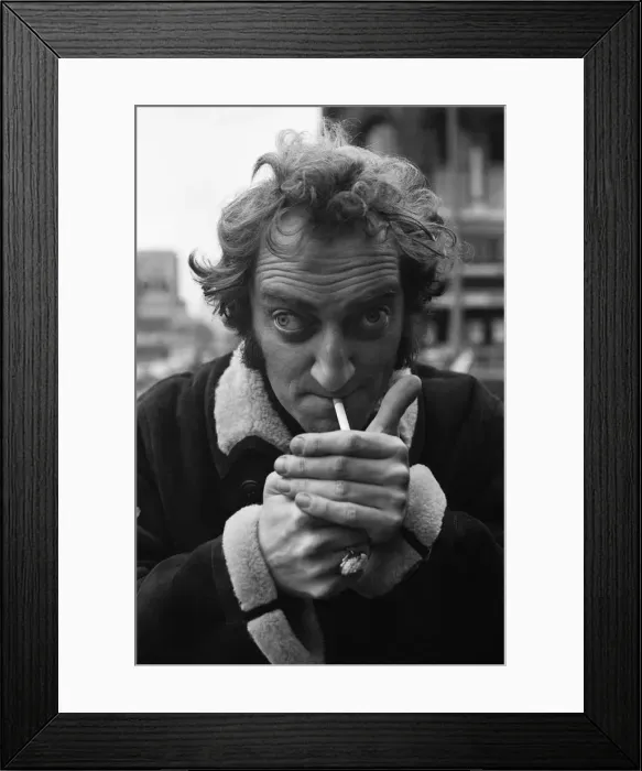 Framed Print : Zany comedian Marty Feldman seen here out and about town. 1st March 1969 Framed Print : Zany comedian Marty Feldman seen here out and about town. 1st March 1969