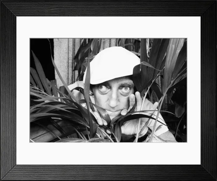 Framed Print : Zany comedian Marty Feldman seen here posing for the Daily Mirror 29th August 1982 Framed Print : Zany comedian Marty Feldman seen here posing for the Daily Mirror 29th August 1982