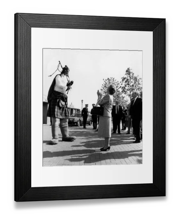 Framed Print : Prime Minister Margaret Thatcher meets Mike Rowan 32 from East Kilbride a. k. a Framed Print : Prime Minister Margaret Thatcher meets Mike Rowan 32 from East Kilbride a. k. a
