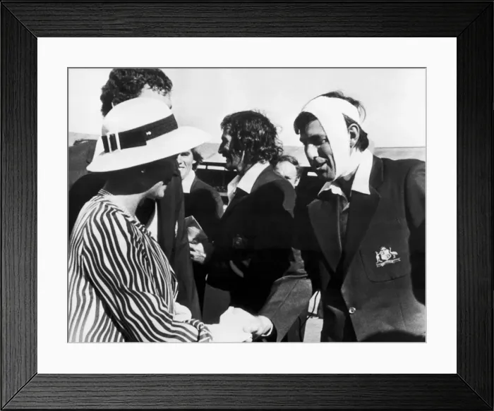 Framed Print : Centenary Test match between Australia and England at The MCG Cricket Ground, Melbourne