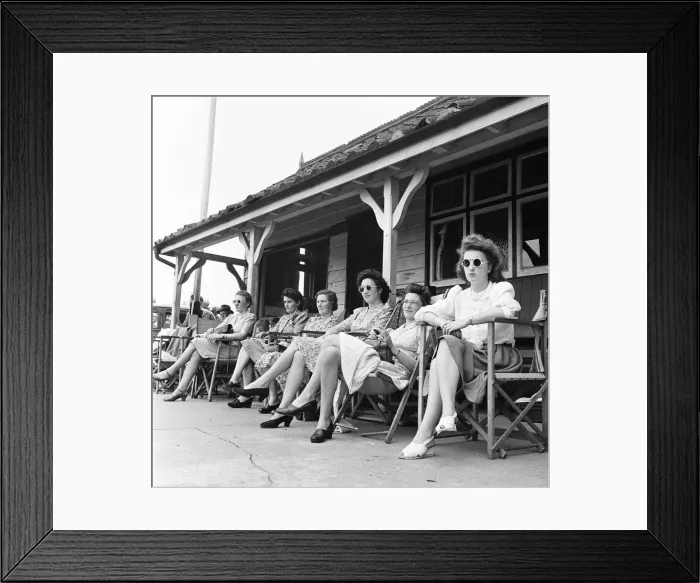 Framed Print : The wives of the local cricket team at Meopham one of the oldest teams in Kent seen here Framed Print : The wives of the local cricket team at Meopham one of the oldest teams in Kent seen here
