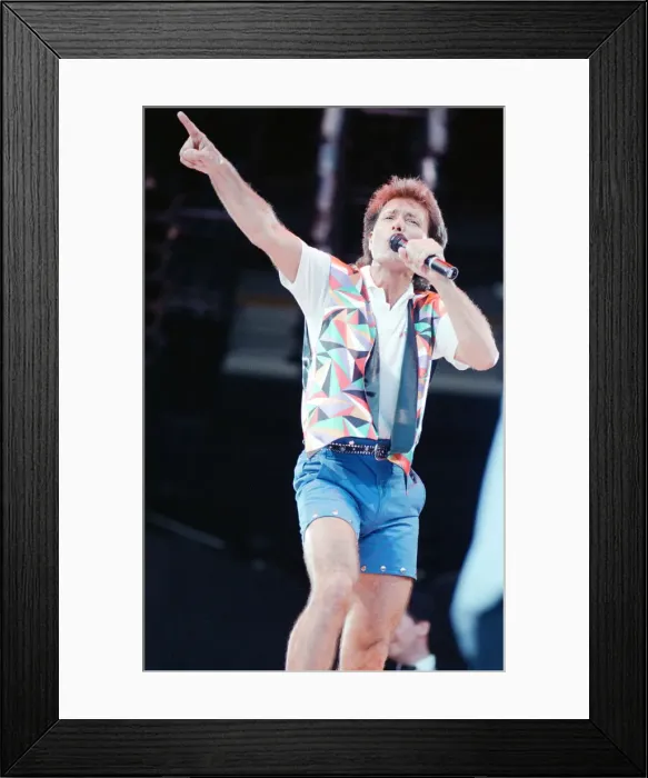 Framed Print : Cliff Richard - From A Distance - The Event. Wembley Stadium June 17 1989 Framed Print : Cliff Richard - From A Distance - The Event. Wembley Stadium June 17 1989