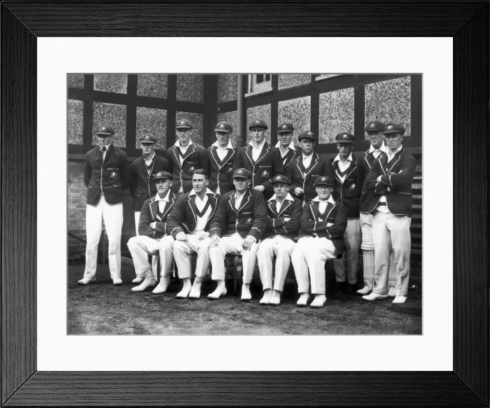 Framed Print : The 1930 Australian Cricket team. June 1930 Framed Print : The 1930 Australian Cricket team. June 1930