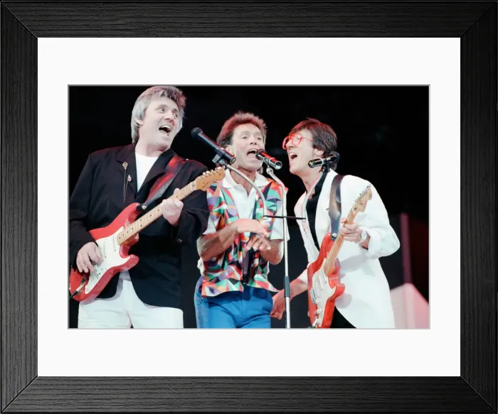 Framed Print : Cliff Richard and Hank Marvin - From A Distance - The Event Framed Print : Cliff Richard and Hank Marvin - From A Distance - The Event