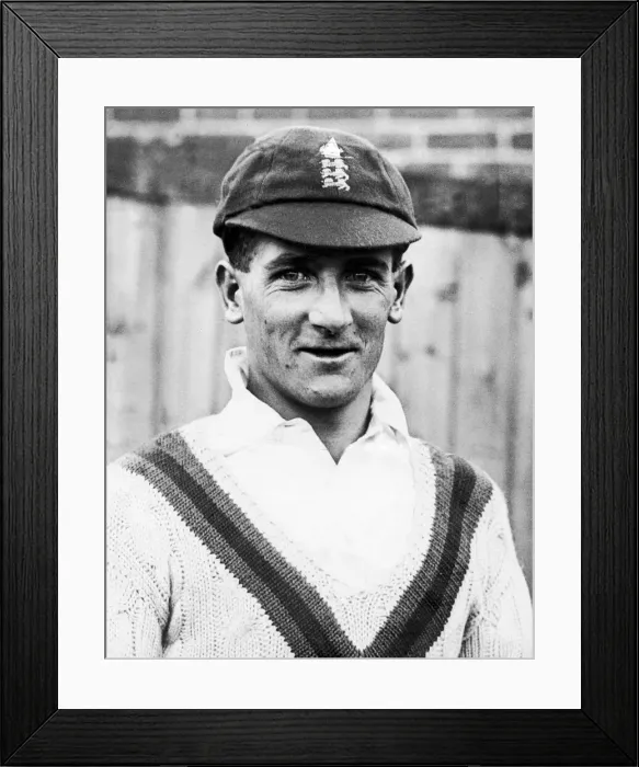 Framed Print : Harold Larwood Cricketer for England and Nottingham. 24th May 1930