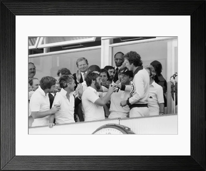 Framed Print : The Ashes. England v Australia 4th Test match at Edgbaston, Birmingham