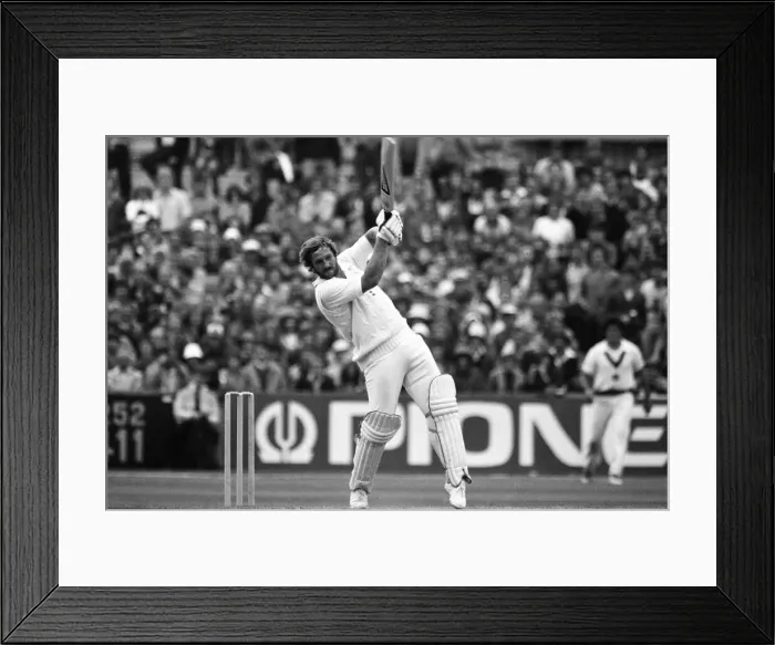 Framed Print : The Ashes. England v Australia 5th Test match, Day Three at Old Trafford, Manchester
