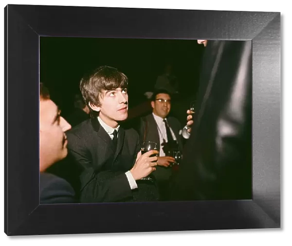George Harrison of The Beatles, in Huddersfield. 29th November 1963