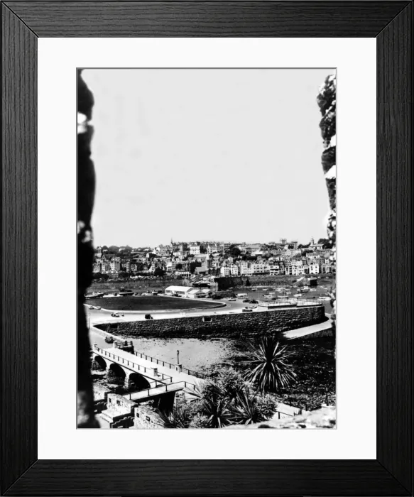 Framed Print : St Peter Port as seen from Castle Cornet on Guernsey, Channel Island 1 March 1975 circa Framed Print : St Peter Port as seen from Castle Cornet on Guernsey, Channel Island 1 March 1975 circa