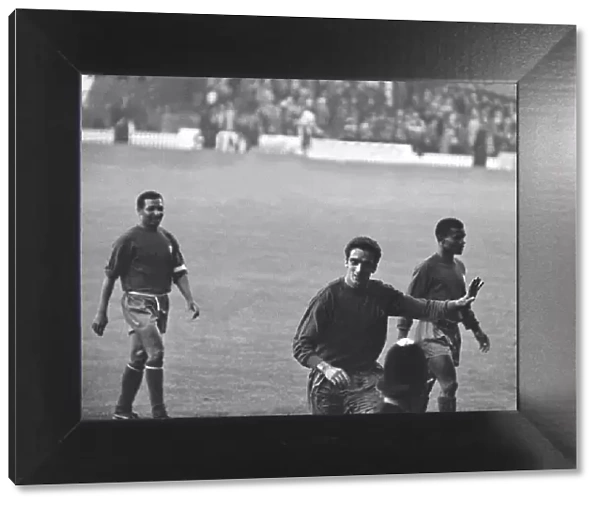 World Cup Hungary versus Portugal 15 July 1966 The Portugese players leave