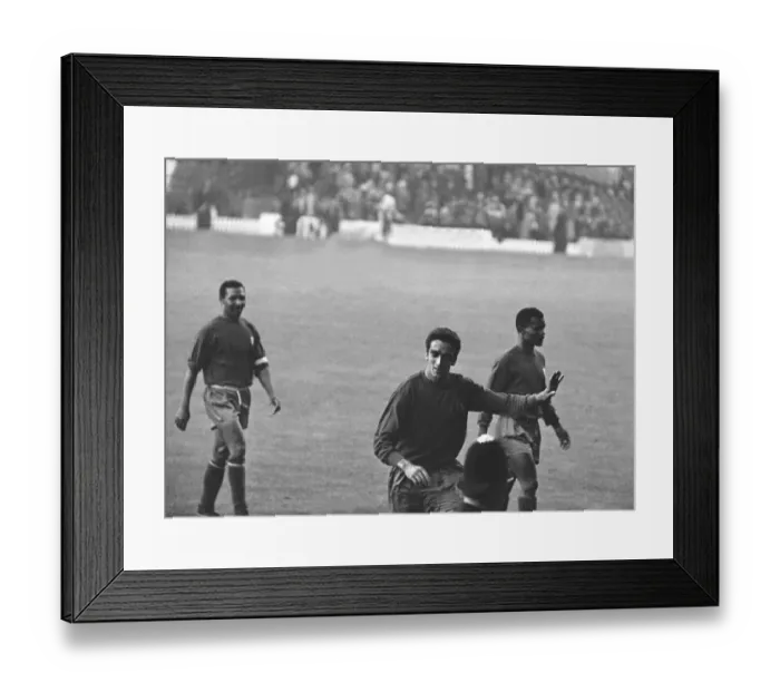 Framed Print : World Cup Hungary versus Portugal 15 July 1966 The Portugese players leave Framed Print : World Cup Hungary versus Portugal 15 July 1966 The Portugese players leave