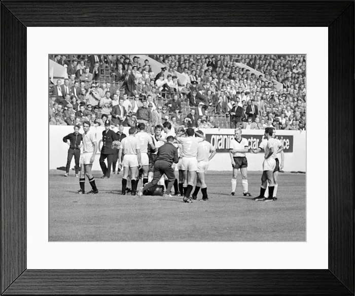 Framed Print : World Cup Quarter Finals West Germany versus Uruguay 24th July 1966 Framed Print : World Cup Quarter Finals West Germany versus Uruguay 24th July 1966