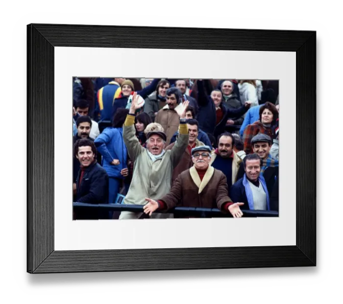 Framed Print : World Cup 1978 Group 1 France 1 Italy 2 Italian fans