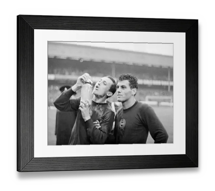 Framed Print : World Cup Brazil versus Hungary at Goodison Park 15th July 1966 Fresco Framed Print : World Cup Brazil versus Hungary at Goodison Park 15th July 1966 Fresco