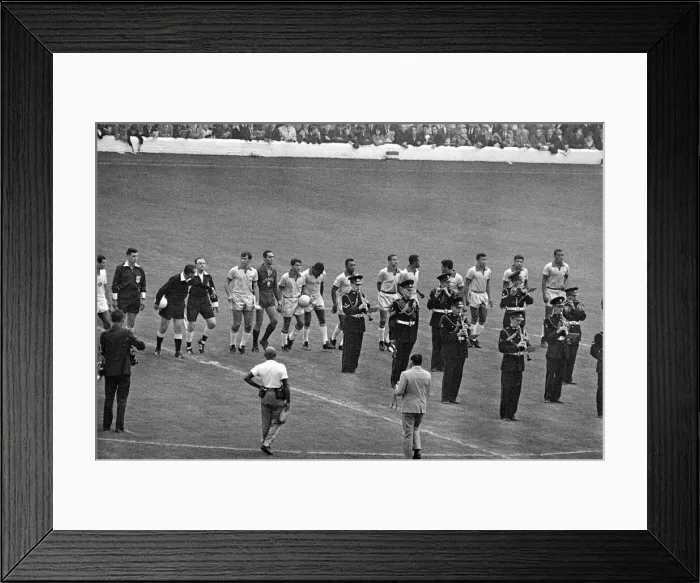 Framed Print : World Cup Brazil versus Bulgaria 12th July 1966 m  /  c staff photographer Opening