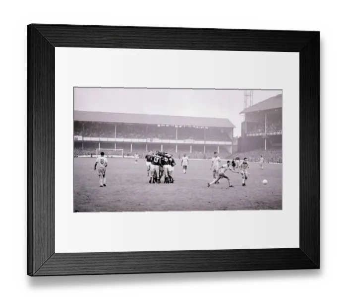 Framed Print : World Cup Brazil versus Hungary at Goodison Park 15th July 1966 Fresco