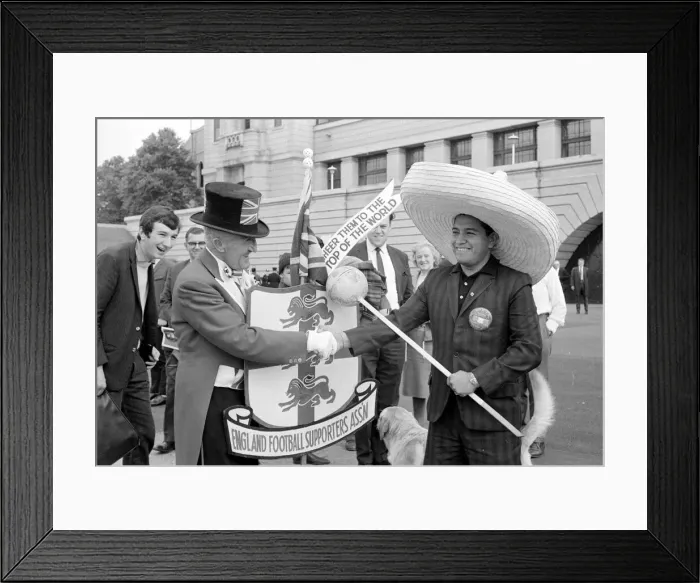 Framed Print : World Cup 1966 England (0) versus Uruguay (0 Framed Print : World Cup 1966 England (0) versus Uruguay (0
