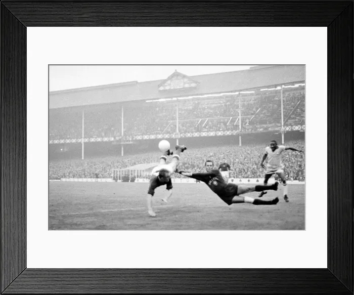 Framed Print : World Cup Brazil versus Hungary at Goodison Park 15th July 1966 Fresco Framed Print : World Cup Brazil versus Hungary at Goodison Park 15th July 1966 Fresco