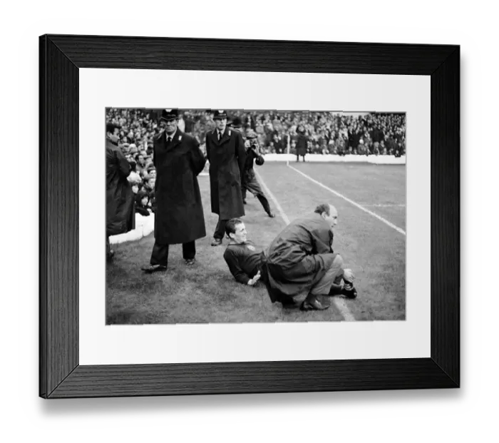 Framed Print : World Cup Brazil versus Hungary at Goodison Park 15th July 1966 Fresco