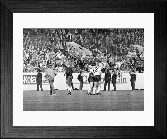 Framed Print : World Cup Quarter Finals West Germany versus Uruguay 24th July 1966 A West
