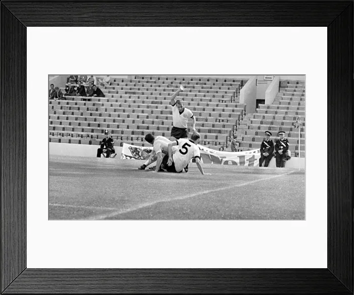 Framed Print : World Cup Quarter Finals West Germany versus Uruguay 24 July 1966