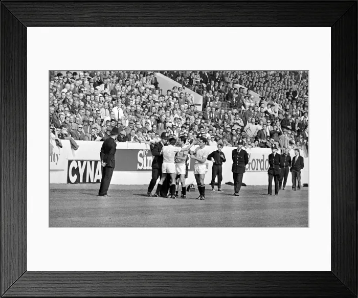 Framed Print : World Cup Quarter Finals West Germany versus Uruguay 24th July 1966 Framed Print : World Cup Quarter Finals West Germany versus Uruguay 24th July 1966