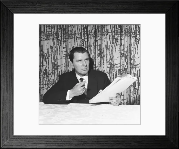Framed Print : Peter Hawkins the man behind the voice of the Daleks 8th November 1965