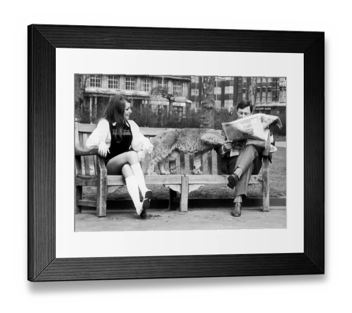 Framed Print : John reads on. Sales representative John Stonehouse just wants to read his Sunday paper