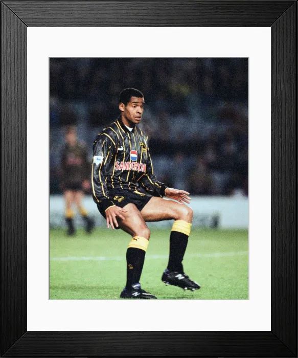 Framed Print : English Premier League match at Maine Road. Manchester City 1 v Sheffield Wednesday Framed Print : English Premier League match at Maine Road. Manchester City 1 v Sheffield Wednesday