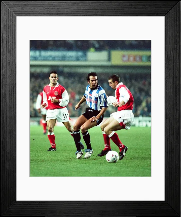 Framed Print : English Premier League match at Hillsborough. Sheffield Wednesday 2 v Arsenal 0 Framed Print : English Premier League match at Hillsborough. Sheffield Wednesday 2 v Arsenal 0