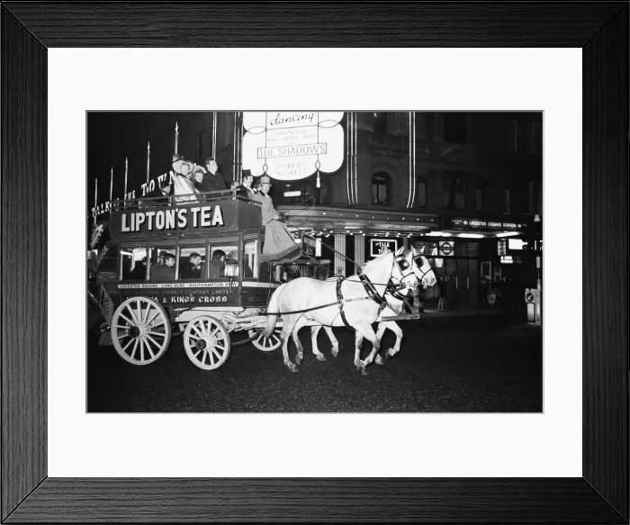 Framed Print : One of the old London General Omnibus Companys Two Horsepower Framed Print : One of the old London General Omnibus Companys Two Horsepower