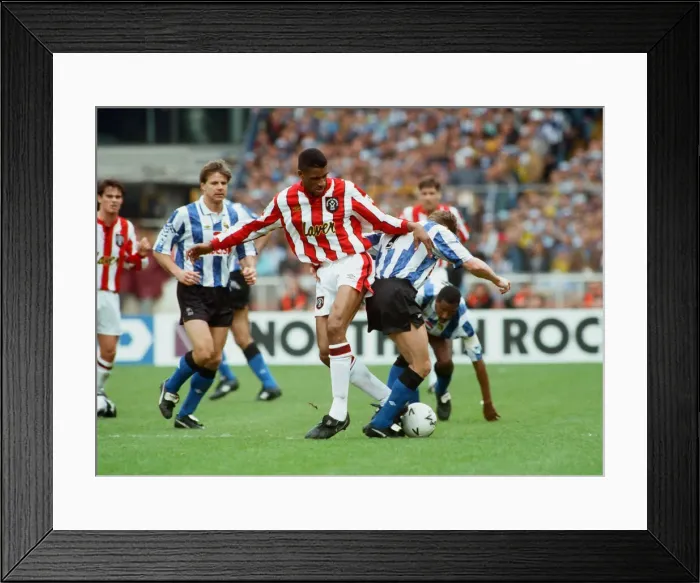 Framed Print : FA Cup Semi Final at Wembley Stadium. Sheffield Wednesday 2 v Sheffield United 1 Framed Print : FA Cup Semi Final at Wembley Stadium. Sheffield Wednesday 2 v Sheffield United 1