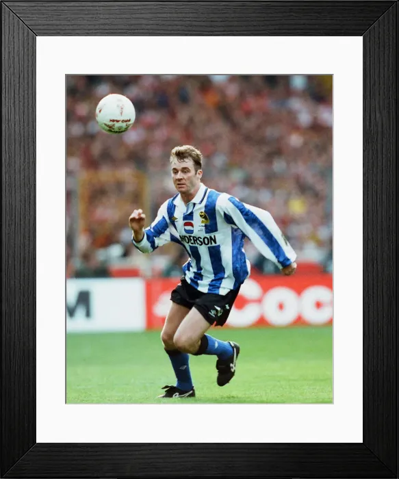 Framed Print : Coca Cola Cup Final at Wembley Stadium. Arsenal 2 v Sheffield Wednesday 1