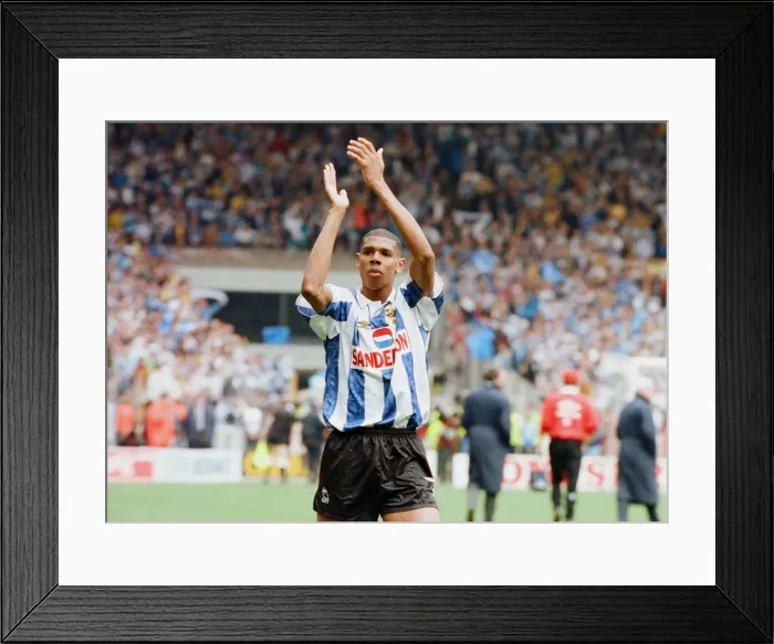 Framed Print : FA Cup Semi Final at Wembley Stadium. Sheffield Wednesday 2 v Sheffield United 1 Framed Print : FA Cup Semi Final at Wembley Stadium. Sheffield Wednesday 2 v Sheffield United 1